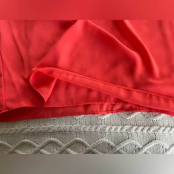 Nine West Deep Coral Women's Sleeveless V-Neck Lined Top Women’s size XL - Picture 3 of 16